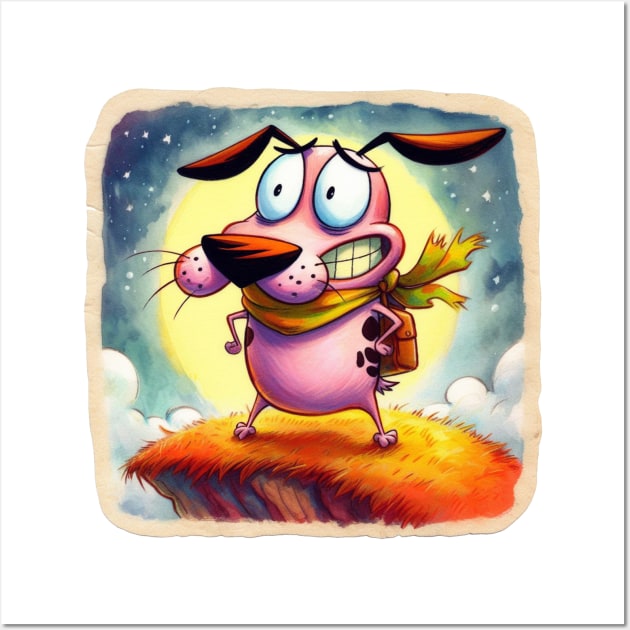 Courage the Cowardly Dog Wall Art by TinyGaby